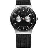 Bering Herreur 32139-202 Ceramic Sort/Stål Ø39 mm
