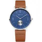 Bering 16338-507 Classic Blå/Læder Ø38 mm