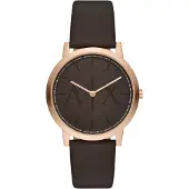 Armani Exchange Herreur AX2873 Dale Brun/Læder Ø40 mm