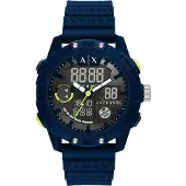 Armani Exchange Herreur AX2962 D-Bolt Grå/Gummi Ø46 mm