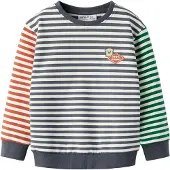 Name It Mini Sweatshirt 'NMMKaster' navy / grøn / knaldrød / hvid