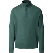 Hackett London Hackett Londontil mænd. HM7000205 Ess Merino Hzip-trøje med lynlås i olivengrøn (M), Casual, Bomuld, Klassisk