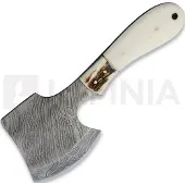 Marbles Damascus Hatchet Smooth Bone