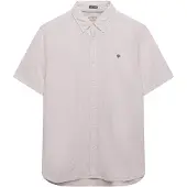 Superdry Superdrytil mænd. M4011102A Klassisk seersucker-skjorte, pink (XL), Casual, Bomuld, Korte ærmer