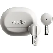 Sudio N3 true wireless in-ear-høretelefoner / earbuds med Bluetooth 5.4 og opladningsetui – Hvid