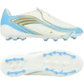 Adidas F50 Messi League Laceless AG El Ultimo Tango - Hvid/Blå/Blå Børn - Kunstgræs (AG), størrelse 28