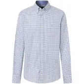 Hackett London Hackett Londontil mænd. HM3010752 Grøn skjorte med trefarvet gingham-mønster (XXL), Casual, Bomuld, Klassisk, Lange ærmer