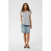 Culture Bluse 'CUKapina' opal / offwhite