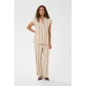 Culture Bluse sand / hvid