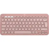 Logitech Pebble Keys 2 K380s - Tastatur - trådløs - Bluetooth LE - QWERTY - US International - tonal rose