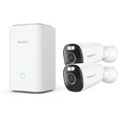 Reolink Hub med 2x Argus Eco Ultra 4K | 8MP | batteri | IP66