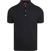 Suitable Polo Rishi Navy Merinould Blå Mørkeblå måle