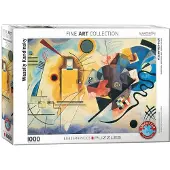 Eurographics Gelb Rot Blau af Kandinsky 1000 Piece Puzzle
