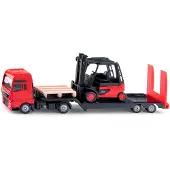 Siku MAN lastbil med Linde gaffeltruck