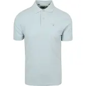Barbour Tartan Piqué Polo Blå Lyseblå måle