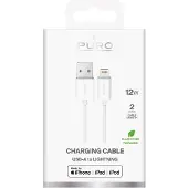 Puro TPE 12W USB-A - Lightning-kabel 2 m - hvid