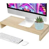 24hShop Skærmstativ til computerskærm - træ