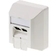 Telegärtner -stik AMJ45 8/8 K AP/50 Cat.6A alpin hvid
