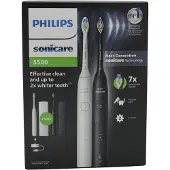 Philips HX7119 Sonicare Series 5500 Elektrisk Tandbørste Sæt - Sort & Hvid
