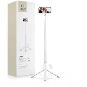 TechProtection Selfie Stick L09S med stativ - hvid