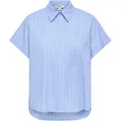ONLY Bluse 'ONLKeri' lyseblå / grå / hvid