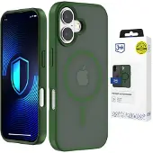 3mk Protection 3mk Smoke MagCase til iPhone 16 Pro - Grøn-translucent