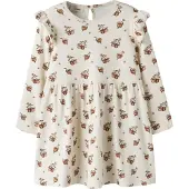 Lil´ Atelier Kjole - NmfGayo - Turtledove/Apple - - 2 år (92) - Kjole