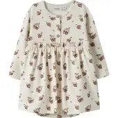 Lil´ Atelier Kjole choko / khaki / uldhvid