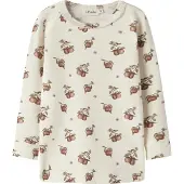 Lil´ Atelier Bluse - Slim - NmfGayo - Turtledove/Apples - - 3 år (98) - Bluse