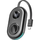 JOYROOM JR-W09 3W trådløs opladning Power Bank med USB-C-kabel til Apple Watch - Sort