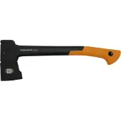 Fiskars X18 S økse 44,5 cm / universaløkse / enhåndsøkse med FiberComp-skaft og dobbelthærdet blad