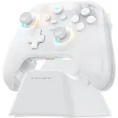 Machenike G3 V2 trådløs gamecontroller med opladningsstation - hvid