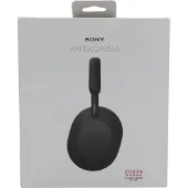 Sony WH-1000XM5 - Hovedtelefoner med mik. - Bluetooth - trådløs, kablet - aktiv støjfjerning - 3,5 mm jackstik - sort - SOFTCASE EDITION