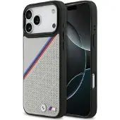 BMW M Tricolor Metal Logo MagSafe-etui til iPhone 17 Pro Max - grå