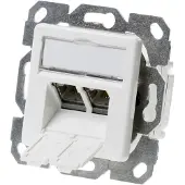 Telegärtner -stik AMJ45 8/8 K Up/50 Cat.6A alpin hvid