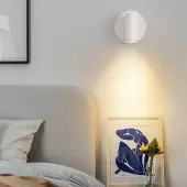 24hShop Magnetisk væglampe med genopladeligt batteri - hvid