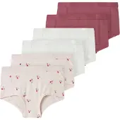 Name it Underbukser oliven / magenta / pastelpink / hvid