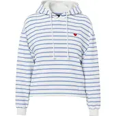 Pieces Sweatshirt 'PCCHILLI' opal / hvid