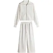 The Set Joggingdragt creme