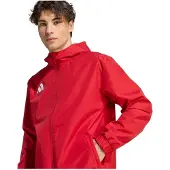 Adidas Jakke All Weather Entrada 26 - Rød/Hvid, størrelse Small