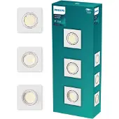 Philips 30426 Gu10 9 X 9 Cm Loft Spots 3 Enheder