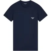 Emporio Armani Emporio Armanitil mænd. EM000375_AF18890 Megalogo marineblå t-shirt (XL), Casual, Bomuld, Korte ærmer