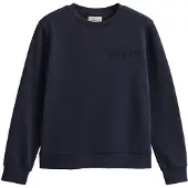 Gant Ganttil kvinder. 4202586 Tonal Shield Sweatshirt Marineblå (S), Casual, Bomuld