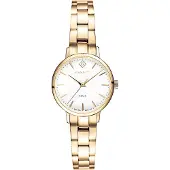 Gant Dameur G126004 Hvid/Gul guldtonet stål Ø28 mm