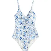 Next Formgivende badedragt navy / hvid