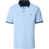 Casamoda Polo Piqué Contrast Blå Lyseblå måle