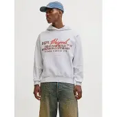 Jack & Jones Pullover 'JJ' brun / grå / rød