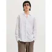 Jack & jones Blalaerance Linen Skjorte Med Lange ærmer