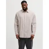 Jack & Jones Breeze Linen Plus Size Skjorte Med Lange ærmer