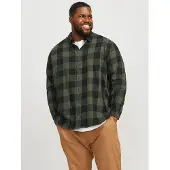 Jack & Jones Gingham Plus Size Skjorte Med Lange ærmer